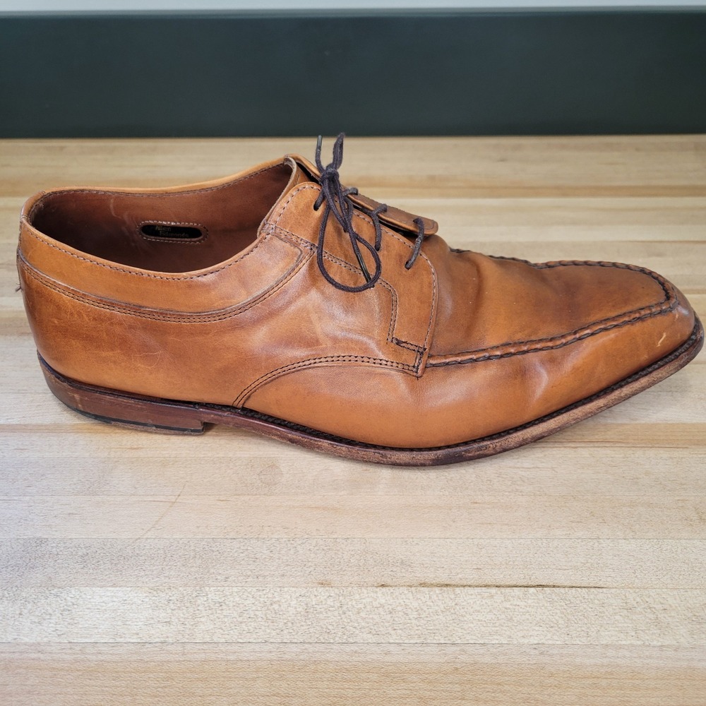 Allen Edmonds Mens Charleston Oxford Brown Leather Shoes Size 10.5 3E Wide EEE - Picture 5 of 16